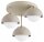 Deckenleuchte Glas Metall Beige E27 B:40 cm Modern