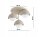 Deckenleuchte Glas Metall Beige E27 B:40 cm Modern