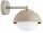 Wandlampe blendarm Glas Metall Beige E27 T:20 cm Modern