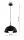 Pendelleuchte Glas Metall Schwarz E27 B:30 cm blendarm