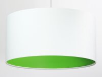 Salon Lampe à suspendre Blanc Vert Tissu rond...