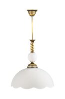 Plafonnier verre laiton TOBSYN Salle &agrave; manger Lampe