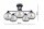 Deckenlampe 5-flammig Rauchglas Schwarz E27 B:80 cm