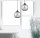 Deckenspot flexibel 2-flammig Rauchglas E27 L:40 cm