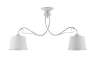 Plafonnier blanc LOCOLA L:80cm Lampe de salle &agrave;...