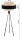 Stehleuchte Tripod Dreibein Stoff Schwarz E27 150 cm