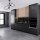 Deckenleuchte Schwarz Metall E27 B:40 cm Ringe Modern