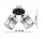 Deckenspot schwenkbar 2-flammig Metall Glas E27 L:25 cm