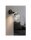 Wandspot verstellbar Silber Schwarz Metall E27 H:22 cm
