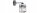 Wandleuchte mit Arm Glas Silber Metall E27 H:22 cm