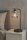 Tischlampe Glas Silber E27 H:38 cm Modern dekorativ