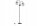 Stehleuchte 2-flammig Glas Silber E27 150 cm Modern