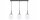Pendelleuchte blendarm Glas Metall Schwarz E27 L:60 cm