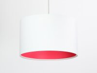 Suspension Blanc Tissu Lampe de table ronde