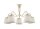 Plafonnier LOCOLA &Oslash;80cm Tissu Abat-jour Lampe E27