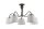 Plafonnier LOCOLA &Oslash;80cm 5xE27 Marron Gris Lampe