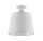 Plafonnier LOCOLA Blanc Tissu Abat-jour &Oslash;38cm Lampe