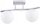 Deckenleuchte 2-flammig Glas Silber E27 45 cm blendarm