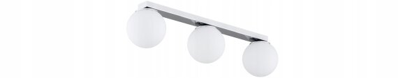 Deckenleuchte 3-flammig Glas Metall E27 L:60 cm Modern