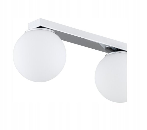Deckenleuchte 3-flammig Glas Metall E27 L:60 cm Modern