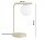 Tischleuchte blendarm Glas Metall Ecru E27 38 cm Modern