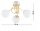 Deckenleuchte Glas Metall Gold 3-flammig E27 B:50 cm
