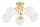 Deckenleuchte 5-flammig Gold Glas E27 B:50 cm Modern