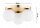 Deckenleuchte 3-flammig Glas Metall Gold E27 B:30 cm