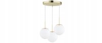 Pendelleuchte Metall Glas Gold E27 B:30 cm blendarm