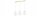 Pendelleuchte 3-flammig Glas Weiß Gold E27 L:60 cm