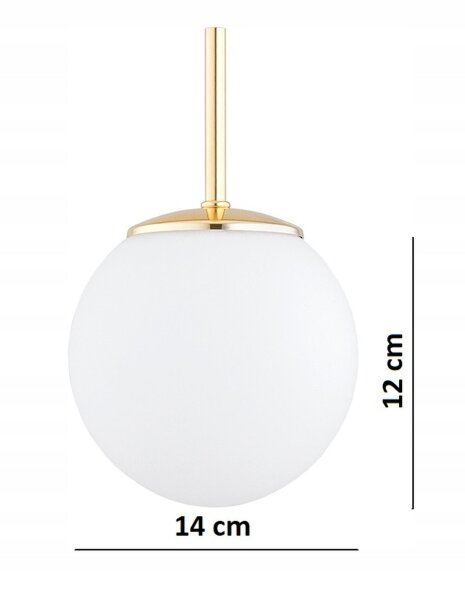 Pendelleuchte Glas Gold 2-flammig E27 L:40 cm blendarm