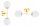 Wandleuchte Glas Gold Up Down 2-flammig E27 H:40 cm