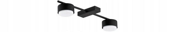 Deckenleuchte 2-flammig Schwarz GX53 L:30 cm Modern