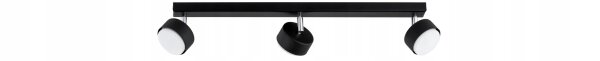 Deckenspot verstellbar Schwarz 3-flammig GX53 L:60 cm