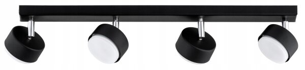 Deckenspot flexibel 4-flammig Schwarz GX53 L:60 cm