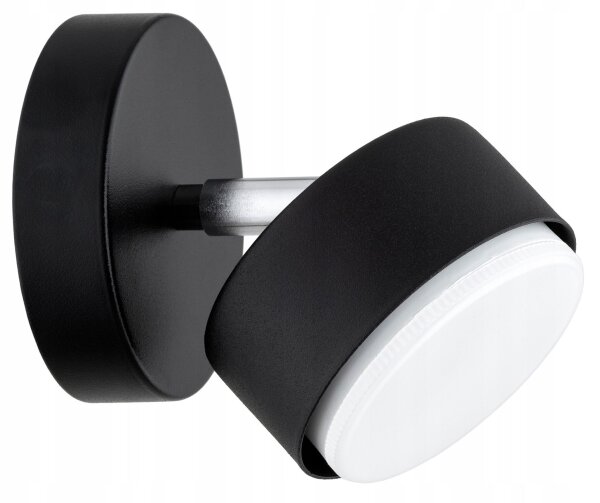 Wandspot schwenkbar Schwarz GX53 L:10 cm dekorativ
