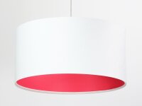 Lampe à suspendre blanche Rétro ronde Tissu...