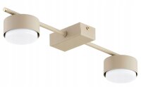 Deckenleuchte 2-flammig Ecru Metall GX53 L:30 cm Modern