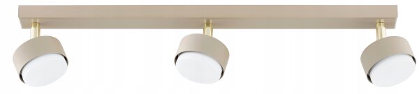Deckenspot verstellbar 3-flammig Ecru GX53 L:60 cm