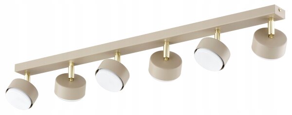 Deckenspot verstellbar 4-flammig Ecru GX53 L:80 cm