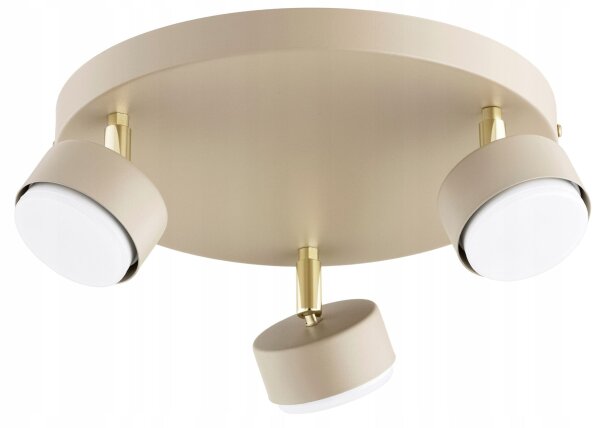 Deckenspot schwenkbar Ecru Metall GX53 Ø30 cm dekorativ