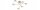 Deckenlampe 6-flammig Metall Ecru GX53 B:60 cm blendarm