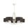 Lampe de plafond DAGNO Blanc Marron &Oslash;70cm 5xE27 Lampe