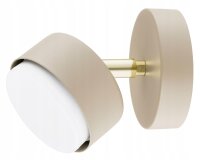 Wandspot schwenkbar Gold Ecru GX53 B:8 cm blendarm