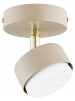 Deckenspot schwenkbar Ecru Gold GX53 L:10 cm Modern