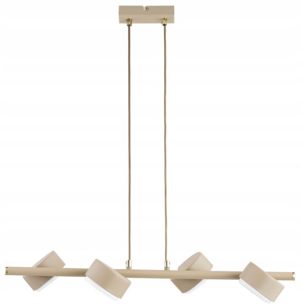 Pendelleuchte 4-flammig Ecru GX53 L:55 cm blendarm