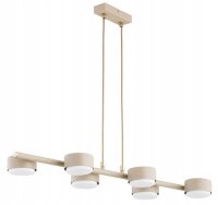 Pendelleuchte 6-flammig Metall Ecru GX53 L:70 cm Modern