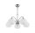 Lampe de plafond NABO chrome blanc &Oslash;58cm verre salon