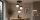 Pendelleuchte 3-flammig Glas Metall Schwarz E27 B:50 cm