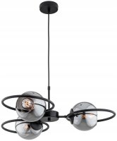 Pendelleuchte 3-flammig Rauchglas E27 L:60 cm blendarm